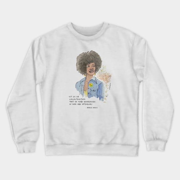 Angela Davis Crewneck Sweatshirt by Say Bible Podcast